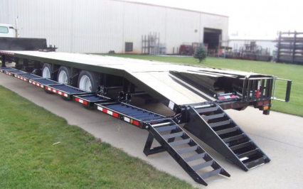 Behnke Semi Sprayer Trailer Ramp Down